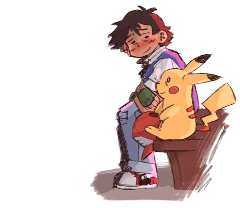 Pokemon Trainer Ash, Satoshi Pokemon, Pokemon Ash Ketchum, Pokemon Fanart, Blurry Pictures, Ash Pokemon, Gotta Catch Them All, Ash Ketchum, Pokemon Funny