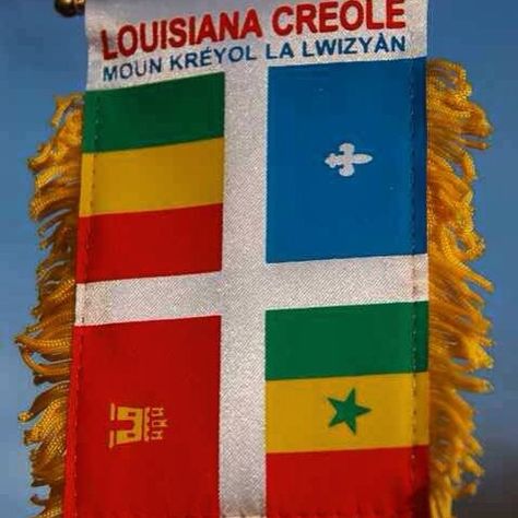 get1later Designed by Pete Bergeron in 1987 & adopted by C.R.E.O.L.E., Inc. (Lafayette based African-American heritage preservation group) the Flag of Louisiana Creoles represents the cultural melting pot of Louisiana Creoles. First flag was hand stitched by Bergeron's sister, Delores Kay Conque." #Louisiana #CreoleHistory #CreoleHeritage #NAWLINSBRED Lafayette Louisiana Aesthetic, Louisiana Creole Culture, Soulaan Culture, Creole People, Creole Culture, Black Diaspora, Crawfish Pie, Black American Culture, Louisiana Creole