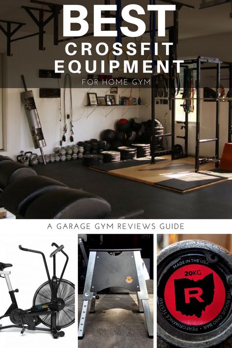 We've reviewed and tested all of the equipment for a CrossFit Home Gym and these are the BEST! At Home Crossfit Gym, Home Gym Crossfit, Crossfit Garage Gym, Crossfit Home Gym, Equipment For Home Gym, Crossfit Equipment, Crossfit Gear, Crossfit At Home, Crossfit Box