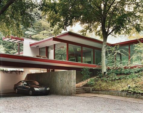 Neutra House, Midcentury Architecture, Richard Neutra, Brown House, Mid Century Architecture, Modern Masters, Prefab Homes, Mid Century Modern House, Mid Century House