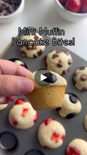 3.1M views · 3.3K reactions | Mini Muffin Pancake Bites | Busy summer mornings? These cute lil Mini Muffin Pancake Bites by the ingenious Take Them A Meal are perfect pack-ins for breakfast on the go, and even... | By KrusteazFacebook Preschool Recipes, Take Them A Meal, Mini Pancake Muffins, Tailgating Ideas, Pancake Bites, Pancake Muffins, Sweet Rolls, Breakfast On The Go, Sweet Roll