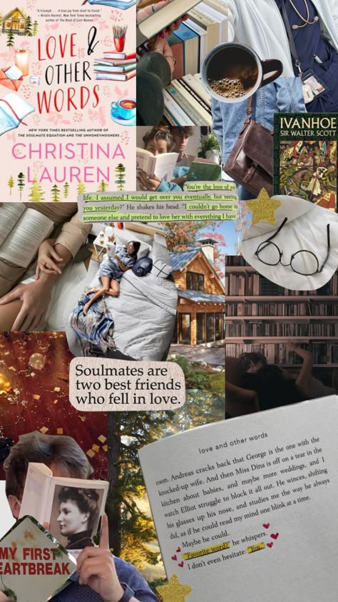 Love and other Words -Christina Lauren 📚loved everything about this book! #book #bookmoodboard #bookcollage #loveandotherwords Read Me Lauren Connolly, Love And Other Words Aesthetic Wallpaper, Love And Other Words Wallpaper, Love In Other Words Book, Love And Other Words Book Aesthetic, Love And The Other Words Book, Love Other Words Book, Love And Other Words Christina Lauren, Love And Other Words Quotes