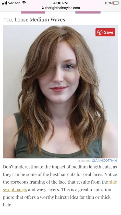 Shoulder Length Layered Hair, Side Part Haircut, Women Haircuts Long, Haircut For Square Face, Red Hair Inspo, Side Part Hairstyles, Oval Face Haircuts, Medium Length Hair With Layers, Bangs With Medium Hair