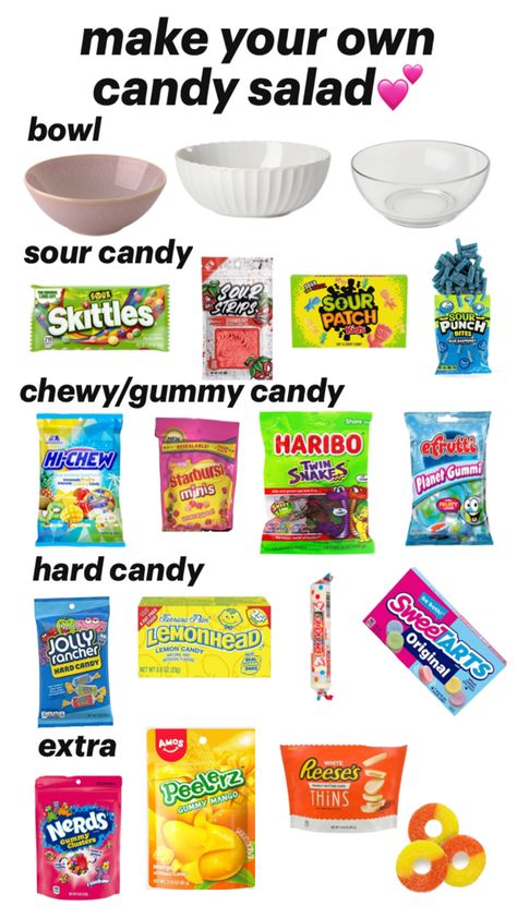 #candysalad #candy #sugar 🩷🤞 Hi Chew, Candy Board, Food Boards, Candied Lemons, Strawberry Patch, Sour Candy, Hard Candy, Fat Free, Gummy Candy