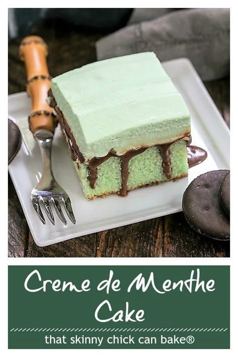 Mint Cake Recipe, Homemade White Cakes, Mint Desserts, Dessert From Scratch, Mint Cake, Green Desserts, Mint Recipes, Homemade Fudge, Cake Recipes From Scratch