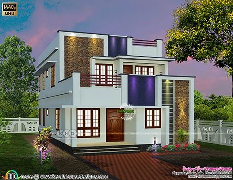 Sit Out Ideas House, Sit Out Ideas House Kerala, Modern Kerala House, 3 Bedroom Modern House, House Design Simple, House Rendering, 30x40 House Plans, Kerala Home, Home Gym Design Garage