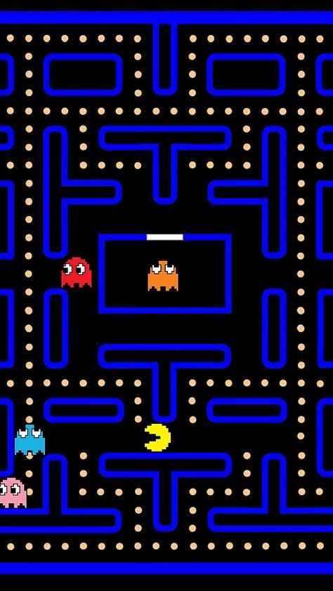 Pac Man Wallpaper, 80's Decorations, Pixlr Art, Pacman Ghost, Ghost Drawing, Arcade Game Machines, Rug Room, Yearbook Themes, Man Sketch