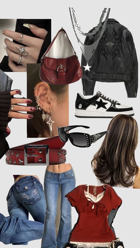 #y2k #outfit #fitinspo #fitcheck #aesthetic #vibes #inspo #style #2000s #grunge Y2k Fashion Early 2000s Grunge, 2000 Fall Aesthetic, Y2k Rockstar Aesthetic Outfits, Deftones Outfit Aesthetic, 2000s Rock Aesthetic, Dark Y2k Outfits, 2000s Grunge Fashion, 2000s Grunge Outfits, Early 2000s Party Outfits