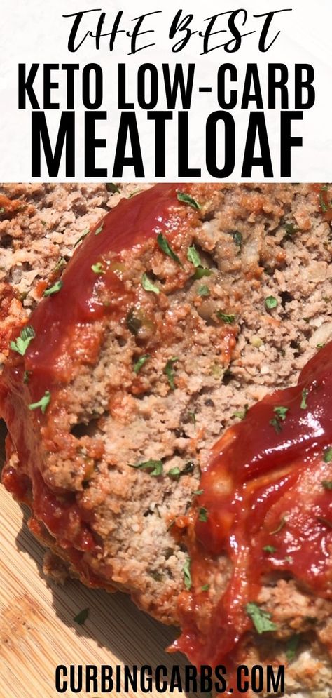 Keto Ketchup, Keto Meatloaf, Low Carb Meatloaf, Keto Beef Recipes, Keto Pancakes, Recetas Keto, Meatloaf Recipe, Keto Cooking, Keto Recipes Dinner