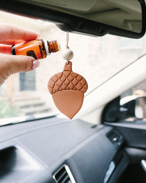 Who has started decorating for autumn? It’s still in the 90°’s in Texas, but according to Starbucks fall is here so I’m ready to break out the fall decor! 🍁🍂🍄‍🟫 #falldecor #cardiffuser #fallcardiffusers #fallrearviewmirrorornament #rearviewmirrorcharm #essentialoils #carairfreshener #autumnvibes🍁 Car Diffuser Essential Oils, Rear View Mirror Charm, Car Diffuser, Rear View Mirror Ornament, Fall Is Here, Car Air Freshener, Break Out, Dry Clay, Air Dry Clay