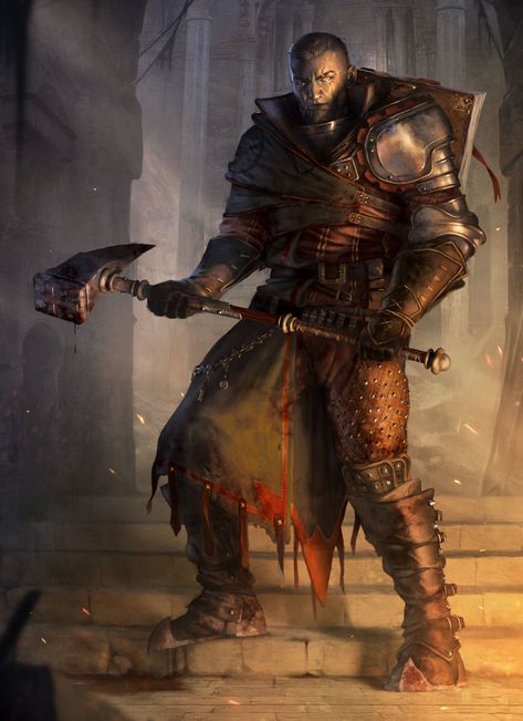 Yignath (Iron consul, D12) Warrior Priest, Dnd Paladin, Dnd Ideas, Dungeons And Dragons Characters, Baldur's Gate, D&d Dungeons And Dragons, Fantasy Armor, Warhammer Fantasy, Fantasy Warrior