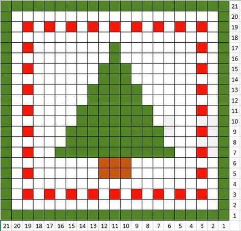 Christmas Tree Granny Square Crochet, Crochet Christmas Graphs, Christmas Crochet Pixel Grid, Crochet Grid Patterns Christmas, Perler Christmas Tree, Crochet Tapestry Christmas, Cross Stitch Christmas Trees, Pixel Christmas Tree, Pixel Art Christmas Tree