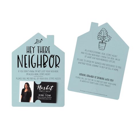 PRICES MAY VARY. As a real estate agent, building solid relationships with your neighbors is key to generating leads and securing new listings. These double-sided mailers allow you to introduce yourself and highlight your expertise to the people who live around you. Simply send them out to your neighborhood and watch your business grow! Each mailer includes a white envelope and a space for you to include your business card. Don't miss this opportunity to showcase yourself as the best choice for New Realtor Announcement Ideas, Real Estate Tips For Agents, Realtor Marketing Gifts, Real Estate Marketing Gifts, Marketing Gifts, Orca Tattoo, Real Estate Agent Marketing, Marketing Gift, Real Estate Gifts