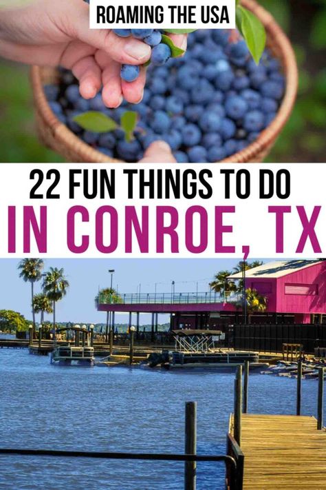 22 Fun Things to Do in Conroe, TX - Roaming the USA Lake Conroe Texas, Hill Country Texas Things To Do, Texas Travel Weekend Getaways, Dallas Travel, Texas Trip, Texas Adventure, Thanksgiving 2023, Travel Texas, The Woodlands Texas