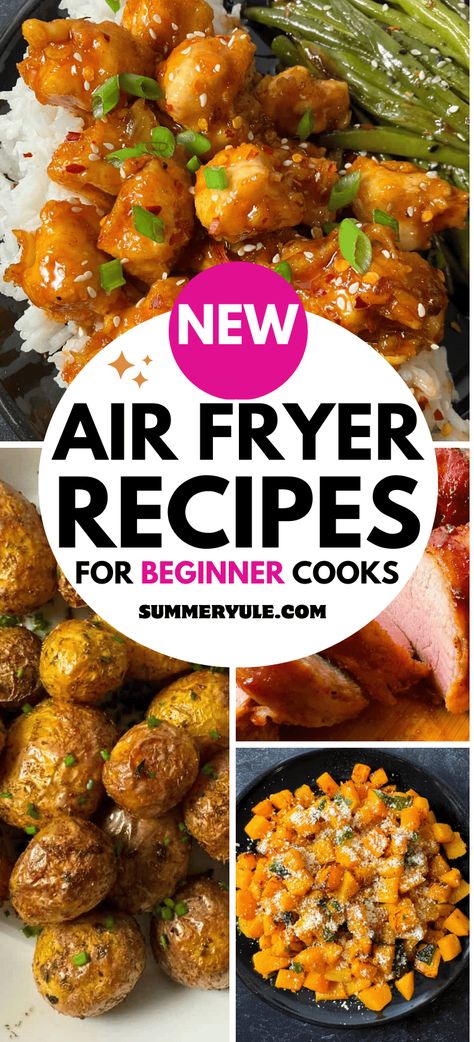 Looking for easy air fryer recipes for beginners? Discover the best air fryer recipes for chicken, pork, vegetarian dishes, frozen foods, desserts, and more! Whether you’re using a Ninja Foodi, Philips, Cosori, Power Air Fryer, Kalorik, Cuisinart, Actifry, Nuwave, Instant Vortex, or Pampered Chef Air Fryer, you'll achieve air frying success. We know you'll love air fryer cooking as much as we do. 2 Basket Air Fryer Recipes, Philips Air Fryer Recipes, Art Fryer Recipes, Nuwave Air Fryer Oven Recipes, Air Fryer Beginner Recipes, Ninja Dual Air Fryer Recipes, Ninja Air Fryer, Ninja Air Fryer Recipes, Air Fryer Food