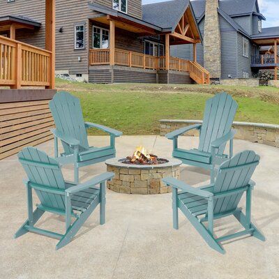 Fire Pit Yard, Plastic Adirondack Chairs, Watch The Sunset, Backyard Fire, Adirondack Chairs, Pergola Shade, Plastic Resin, Outdoor Ceiling Fans, Adirondack Chair