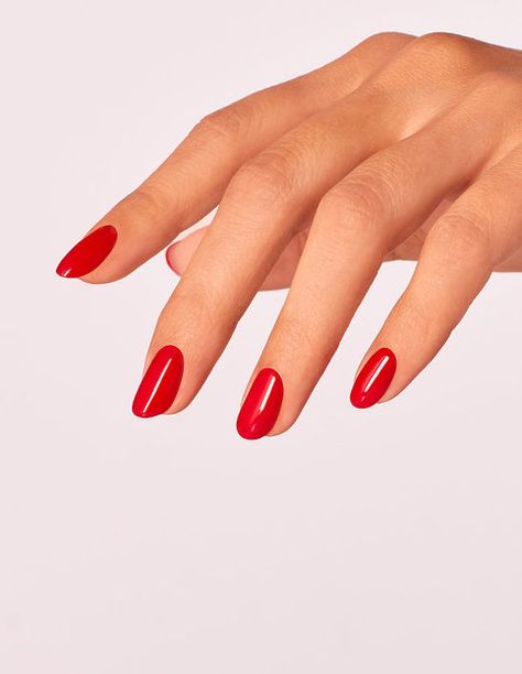 Red Heads Ahead - Powder Perfection | OPI Interview Nails, Opi Red, Long Lasting Nail Polish, Red Heads, Long Lasting Nails, Red Nail, Opi Nail Lacquer, Gel Lacquer, Opi Nails