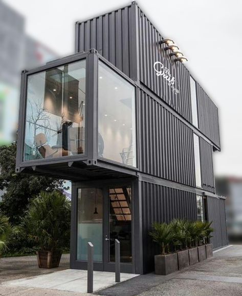 Shipping Container Store, Shipping Container Buildings, Shipping Container Architecture, Shipping Container Design, Container Office, Container Buildings, Building A Container Home, Container Architecture, Casa Container