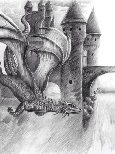 #love #doodle #portraitdrawing #pencilartwork #artgallery #artofinstagram #digitalart #realism Pencil Drawing Inspiration, Castle Drawing, Pencil Drawings Of Flowers, Dragon Dreaming, Head Drawing, Black Castle, Drawing Step By Step, Dragon Images, Castle Art