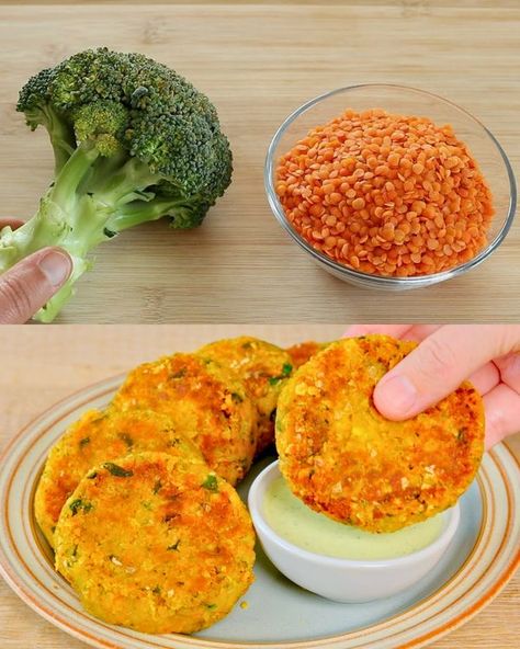 Evelyn's Recipes Vegetable Patties, Lentil Patties, Lentils Benefits, Red Split Lentils, Recipes Vegetables, Potato Fritters, Cauliflower Steaks, Patties Recipe, Homemade Tomato Sauce