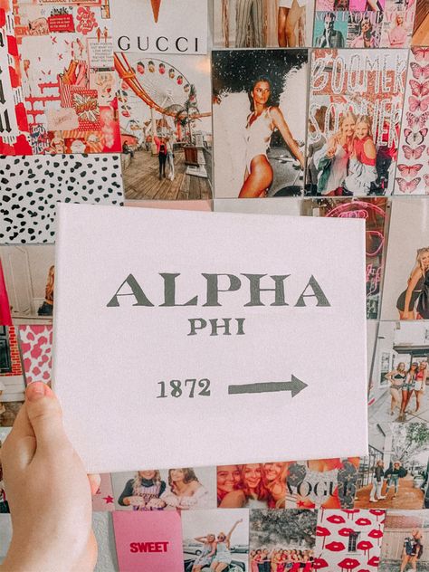 Alpha Phi Painting Canvas, Alpha Phi Painting, Alpha Phi Canvas Painting, Phi Mu Paintings, Axid Canvas, Sorority Painting Canvases, Big Little Canvas Ideas, Alpha Phi Canvas, Sorority Canvas Art