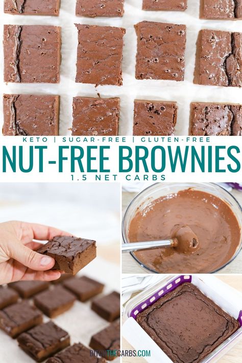 No Almond Flour Keto Recipes, Keto Dessert Without Almond Flour, Flourless Keto Brownies, Flourless Keto Desserts, Keto Nut Free Dessert, Nut Free Keto Recipes, Nut Free Keto Desserts, Nut Free Brownies, Keto Mug Brownie