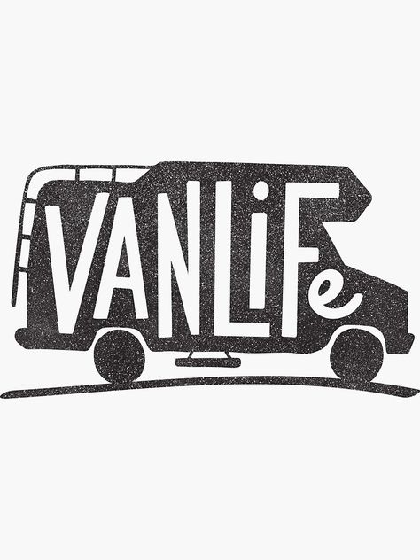 "Van Life" Sticker by cabinsupplyco | Redbubble Ford Transit Camper Conversion, Camper Logo, Logo Voyage, Selling Stickers, Tshirt Inspiration, Ford Transit Camper, Diy Campervan, Google Logo, Logo Search