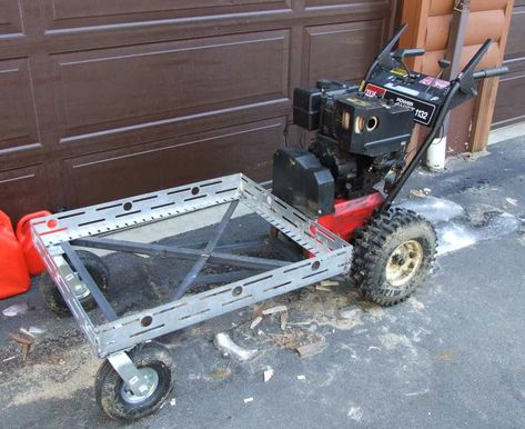 Gokart Plans, Powered Wheelbarrow, Homemade Tractor, Landscaping Equipment, Tractor Idea, Tractor Accessories, Garden Cart, Power Wagon, Garage Tools