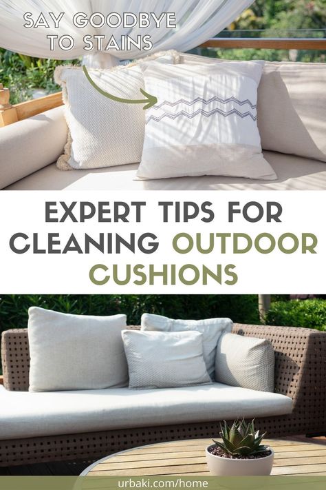 Transform your outdoor space into a haven of beauty and comfort with clean and well-maintained outdoor cushions. Follow the amazing tips from Mark Feldman, the House of Riverbend's Director of Housing and General Manager, to keep your outdoor pillows bright and inviting throughout many summers. From effective cleaning methods to proper care techniques, this article reveals the insider secrets to preserving the longevity and beauty of your outdoor cushions. How To Clean Outdoor Cushions, Clean Outdoor Cushions, Outside Cushions, Clean Patio, Wooden Outdoor Furniture, Cleaning Methods, General Manager, Home Board, Patio Cushions