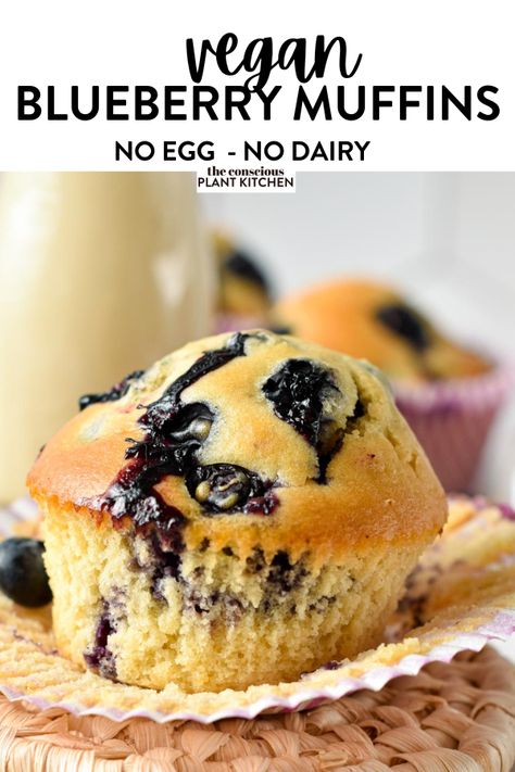 Vegan Blueberry Muffin Recipe, Vegan Breakfast Muffins, Quick Sweets, Vegan Blueberry Muffins, Low Carb Low Fat Recipes, Berry Muffins, White Grape, Vegan Muffins, Lemon Blueberry Muffins