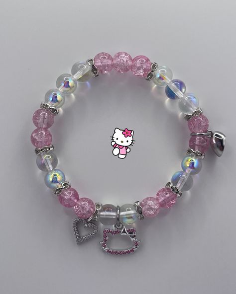 New version of my Hello Kitty and Dear Daniel now available at Blusherjewels.com (Link in bio) 🩵 - - Follow @blusherjewels for more🎀 - #hellokitty #hellokittylover #giftideas #basket #matchingbracelets #jewelrydesigner #jewelrymaking #beads #charms #beadedbracelets Hello Kitty Bead Bracelet, Sanrio Bracelet, Hello Kitty And Dear Daniel, Hello Kitty Bracelet, Dear Daniel, Girly Bracelets, Diy Bracelet Designs, Beads Charms, Hair Nails