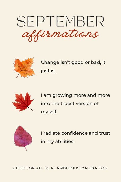 september affirmations September Aesthetic Quotes, September Quotes Inspirational, Hello September Aesthetic, September Quotes Autumn, September Affirmations, New Month Affirmations, Month Affirmations, Hello September Quotes, Hello September Images