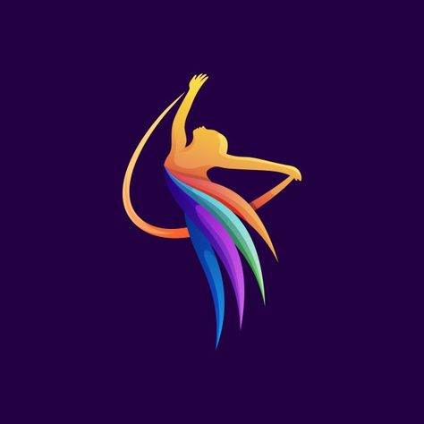 Colorful dancer logo illustration premiu... | Premium Vector #Freepik #vector #logo #business #people #circle Logo For Art Page, Ms Logo Design Art, Dance Logo Ideas, Ms Logo Design, Logo Instagram Highlight, Dancer Logo, Ms Logo, Peacock Logo, Frames Design Graphic