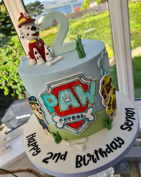 Chase And Marshall Cake, Cake Boards, Marshall Paw Patrol, Beautiful Cake, Name Plaques, Third Birthday, Paw Patrol, Beautiful Cakes, Post On Instagram