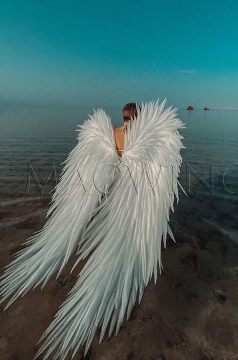 Wings Of Desire, Angel Wings Costume, Cosplay Wings, Angel Photography, Acrylic Art Projects, Angel Artwork, Barbie Model, Angel Costume, Ange Demon