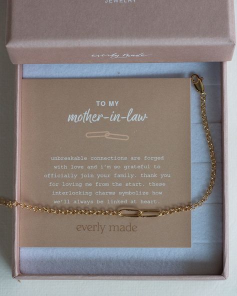 Save 10%, purchase 2+ items with code: LINKED10 Save 15%, purchase 4+ items with code: LINKED15 Save 20%, purchase 6+ items with code: LINKED20 MOTHER-IN-LAW GIFT * MOTHER-IN-LAW BRACELET unbreakable connections are forged with love and i'm so grateful to officially join your family. thank you for loving me from the start. these interlocking charms symbolize how we'll always be linked at heart. each bracelet sold separately. the perfect gift for mother in law! choose 2, 3 or 4 links to represent Mother Of Bride Gift From Groom, Mother Of Groom Gifts From Bride, Brother Of Bride Gift, Mother Of The Bride Bracelet, Mother Of Bride Gifts From Daughter, Mother In Law Gifts Wedding, Gifts For Mother In Law On Wedding Day, Sister Of The Bride Gift, Mother In Law Mothers Day Gift