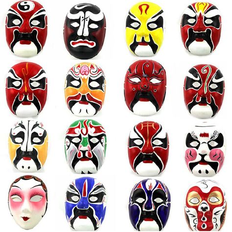 Peking Opera Mask, Chinese Opera Mask, Chinese Mask, Paper Face Mask, Chinese Top, Cheap Masks, Chinese Style Design, Opera Mask, Peking Opera