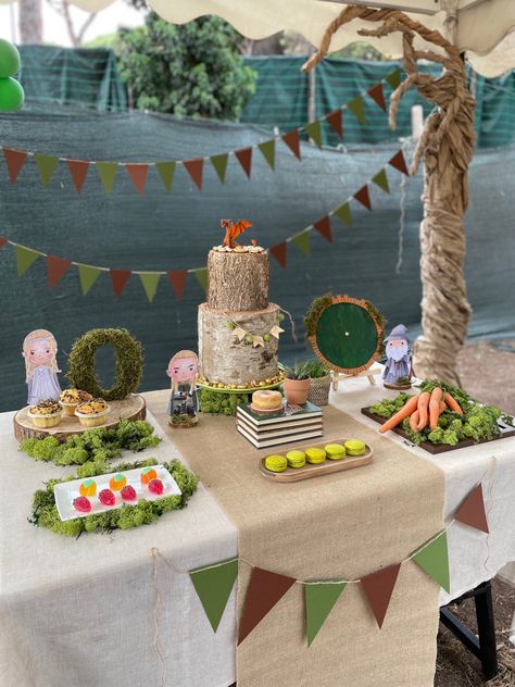 The Lord Of The Rings Birthday Party, Hobbit Themed 1st Birthday, Lord Of The Rings 1st Birthday, Hobbit Table Setting, The Hobbit Party Ideas, The Shire Birthday Party, One Year To Rule Them All Birthday, The Hobbit Birthday Party, Hobbit Birthday Party Ideas