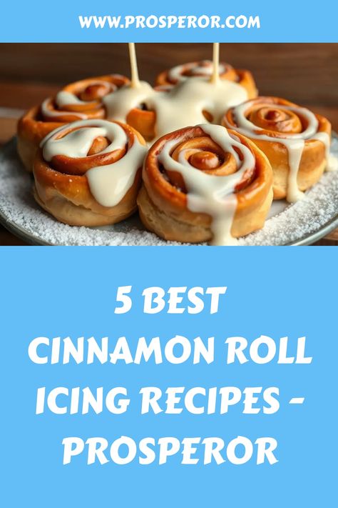 Get ready to elevate your cinnamon rolls with five irresistible icing recipes that will leave you craving more—will you find your new favorite? Best Cinnamon Roll Icing, Cinnamon Roll Icing, Glaze Icing, Icing Recipes, Baked Rolls, Vanilla Buttercream Frosting, Cinnamon Rolls Homemade, Cream Cheese Icing, Icing Recipe