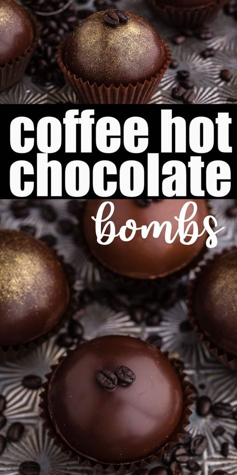 Coffee Bombshell Recipe, Coffee Bomb, Fall Hot Chocolate, Keto Beverages, Sweet Business, Kahlua Recipes, Kahlua Cake, Chocolate Ball, Chocolate Covered Espresso Beans