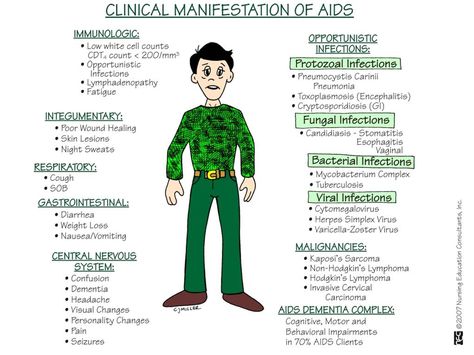 Clinical Manifestations of AIDS Nursing Cheat, Nursing Board, Med Surg Nursing, Nursing Mnemonics, Medical Surgical Nursing, Surgical Nursing, Nursing School Survival, Nursing Life, Nursing School Studying