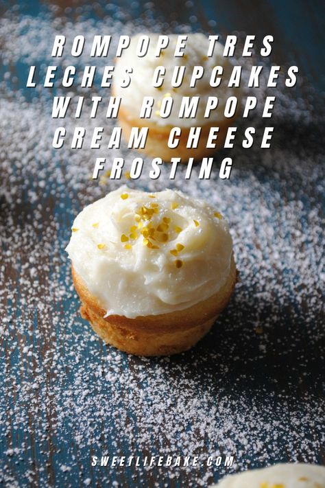 Rompope Tres Leches Cupcakes Eggnog Spiked, Frost Cookies, Rum Frosting, Tres Leches Cupcakes, Baked Sweets, Friends Recipes, Yummy Desserts Easy, Sugar Shack, Cakes Recipes