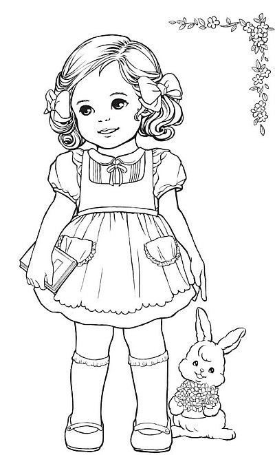 Doll Drawing Cute, Coloring Christmas, Illustration For Kids, Free Kids Coloring Pages, Doll Drawing, Vintage Coloring Books, صفحات التلوين, Coloring Pages Free Printable, Vintage Paper Dolls