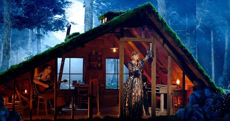 With Taylor Swift’s quarantine album folklore, the singer transported listeners to a little fictitious town as she wove larger-than-life stories about its residents. For her Grammy performance, Swift decided to bring those stories to life, performing a medley of folklore singles on a moss-covered cabin in the woods. The cottagecore vibes proved to be too hard to resist for many fans — so much so that they felt they needed to live there, stat. “I want to take a vacation at Taylor Swift’s stage… Taylor Swift News, Leon Bridges, Photos Of Taylor Swift, Jack Antonoff, Taylor Swift Web, All About Taylor Swift, Song Of The Year, Album Of The Year, Web Photos