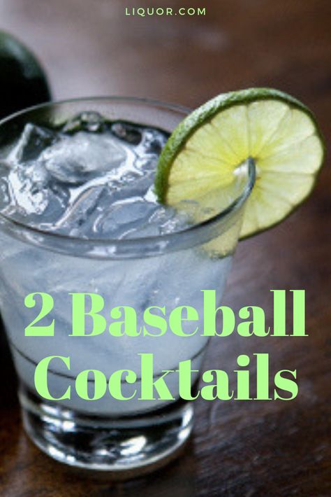 Be ready for the seventh inning stretch with these two baseball themed cocktail recipes. Ditch the beer and make these rum drinks instead. #BaseballSeason Baseball Cocktails Drinks, Baseball Drinks Alcohol, Baseball Themed Drinks, Baseball Themed Cocktails, Baseball Cocktails, Baseball Drinks, Themed Cocktail Recipes, Tailgate Drinks, Liquor Recipes