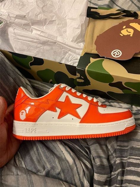 Bapesta Shoes Outfit, Bape Star, Bapesta Shoes, Bape Shoes, Bape Sta, Black Nike Shoes, Trendy Shoes Sneakers, Jordan Shoes Retro, Funky Shoes