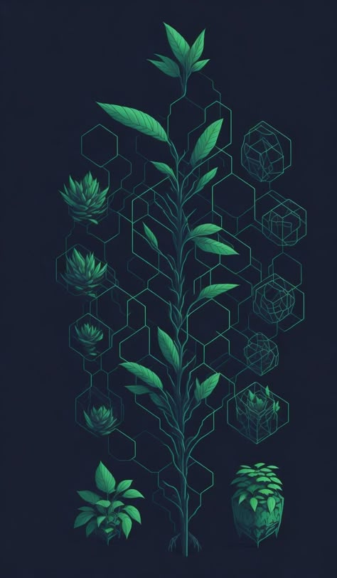 Plants Solarpunk Aesthetic Wallpaper, Dark Green Plants Aesthetic, Dopamine Wallpaper, Plants Aesthetic Wallpaper, Herb Background, Cool Colorful Backgrounds, Paper Background Design, Sea Wallpaper, Iphone Wallpaper Sky