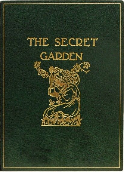 .Antique Secret Garden book Secret Garden Book Cover, The Secret Garden Book, Fantasy Digital Art, Animal Landscape, Edwardian England, Secret Garden Book, First Edition Books, Can't Be Tamed, The Secret (book)