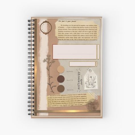 RushaHarri Shop | Redbubble Front Page Design For Journal Aesthetic, Front Page Scrapbook Design, Vintage Front Page Ideas, Front Covers For School Books Aesthetic, Front Page Of Scrapbook, Project Front Page Ideas Aesthetic, Aesthetic Notebook Cover Ideas Diy, Journal Ideas Front Cover, Brown Journal Aesthetic