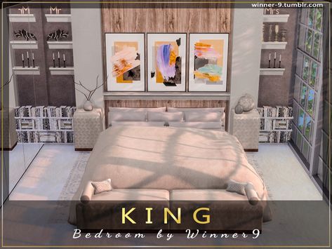 WINNER9 Sims 4 Modern Bed Cc, Sims 4 King Size Bed Cc, Sims 4 King Bed, Sims 4 Male Bedroom Cc, Ts4 Apartment, The Sims 4 Resource, Sims 4 Resource, Sims Cc Furniture, Sims4 Furniture